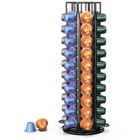 ZECENN 60-pod Nespresso carousel viewed from top showing organized pods