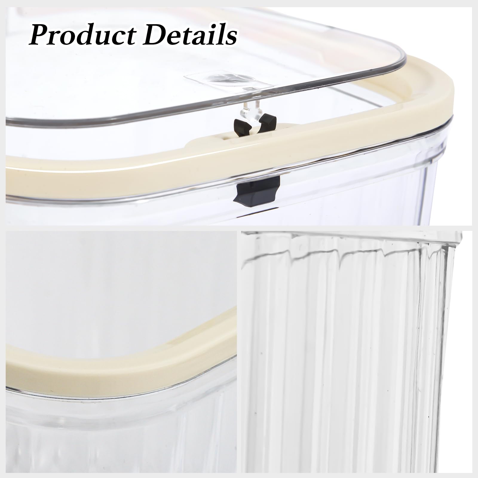 ZECENN dust-proof lid keeps contents pristine between uses.