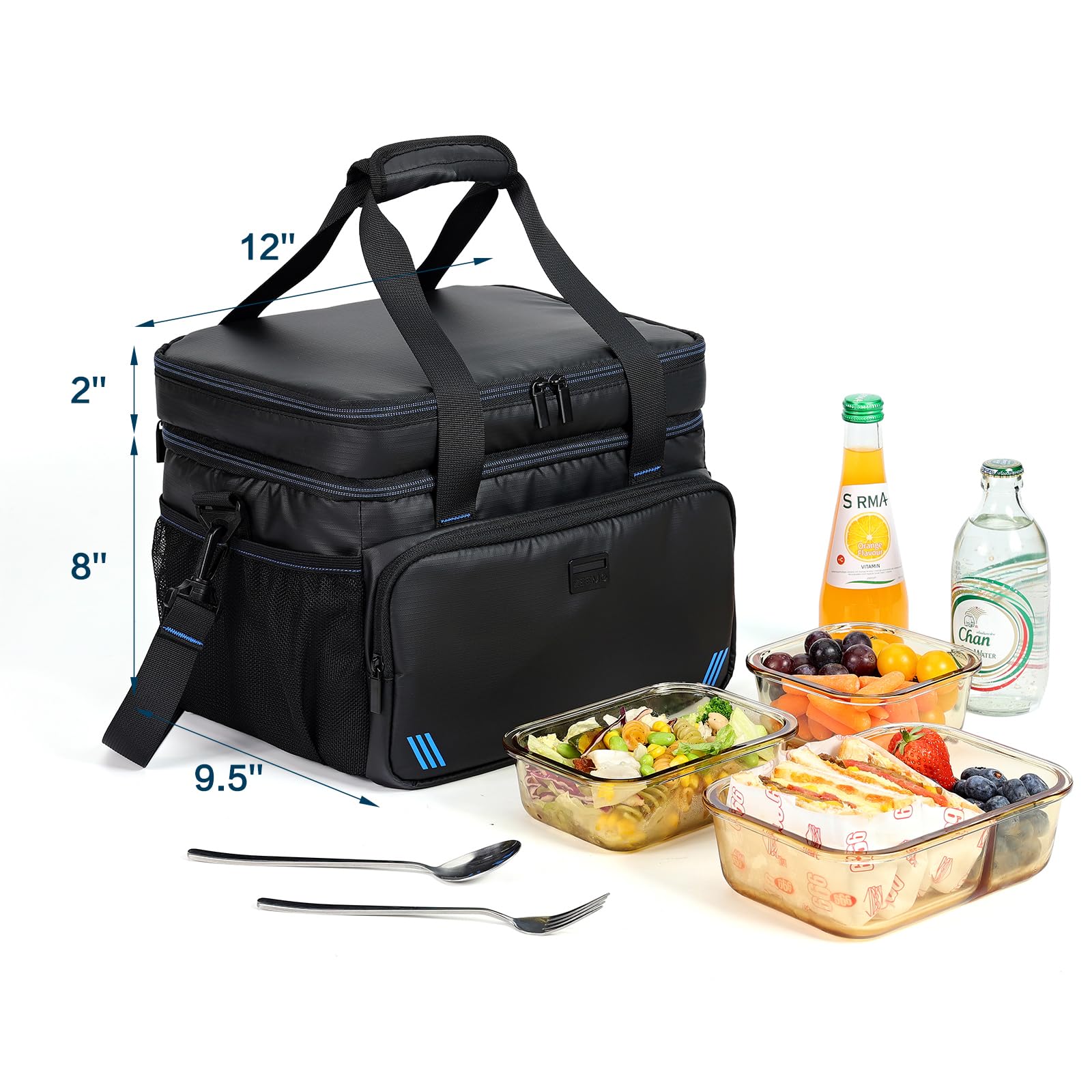 ZEEMO Soft Cooler Bag collapsible design saves space on trips