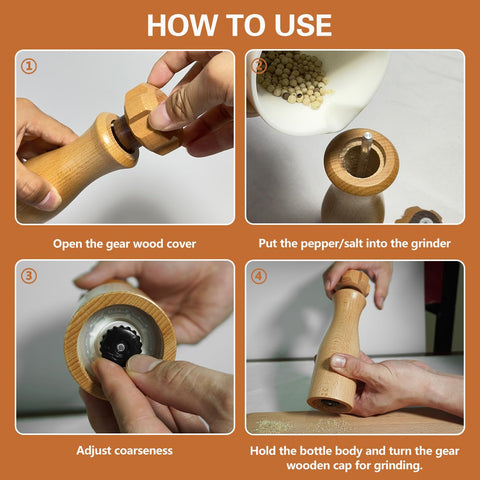 Zeikiwe adjustable coarseness for fine to coarse seasoning.