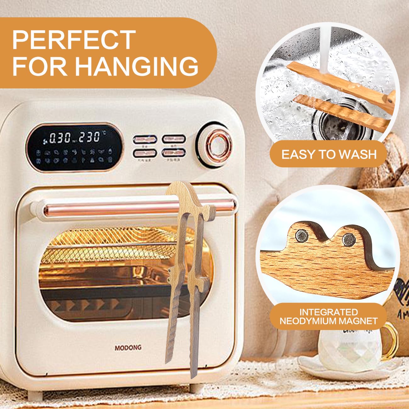 Zeikiwe animal-inspired toaster tongs add playful practicality to any kitchen.