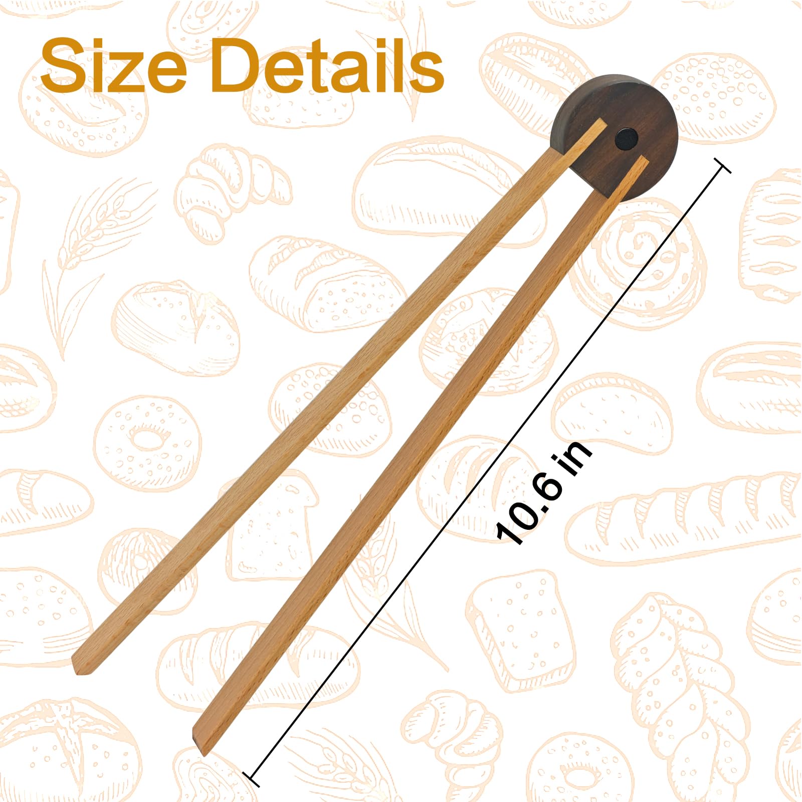 Zeikiwe magnetic storage tongs attach to fridge for quick access