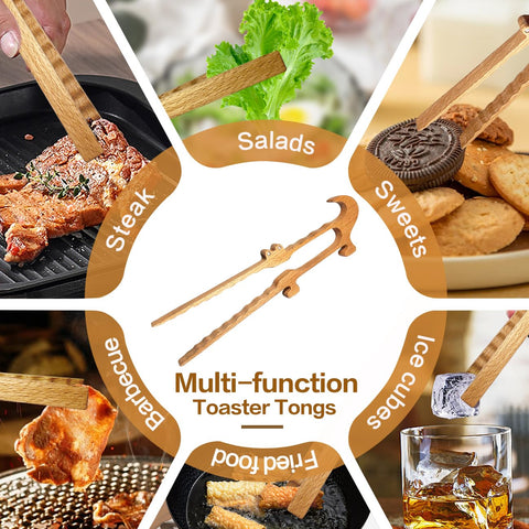 Zeikiwe versatile tongs work for cooking and serving tasks in one tool.