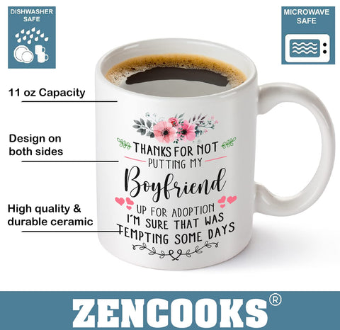 Zencooks ceramic mug close-up highlighting durable finish