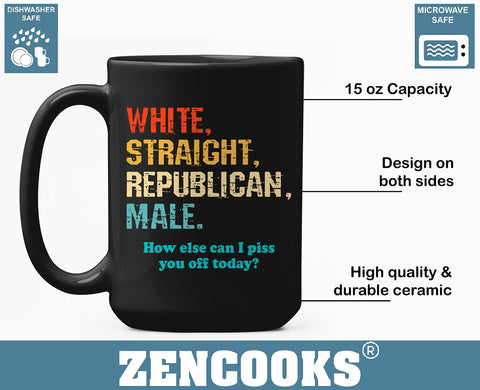 Zencooks Republican mug back print, great for visibility from any angle.