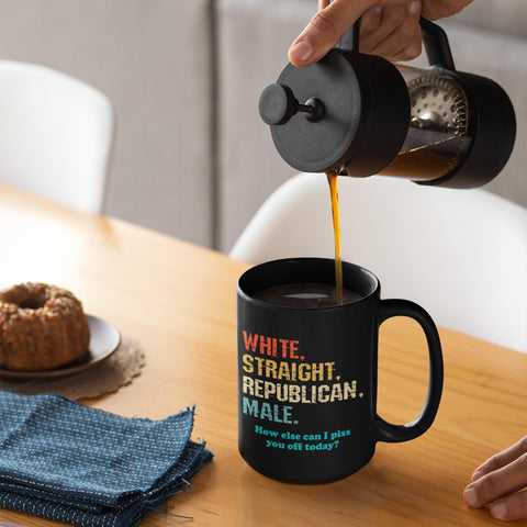 Zencooks Republican mug handle close-up, showing durable print for everyday use.