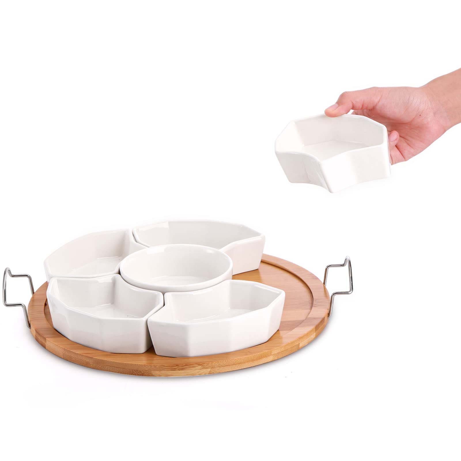 ZENFUN Bamboo holder for dishes showing natural texture and sturdiness