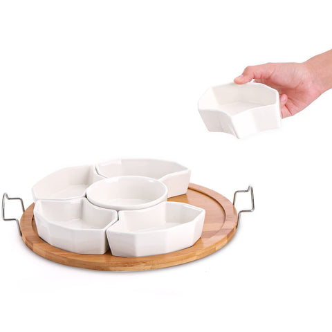 ZENFUN Bamboo holder for dishes showing natural texture and sturdiness