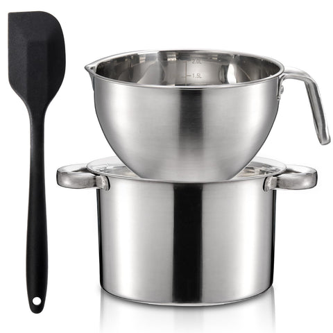 ZENFUN melting pot 1.8qt for smooth chocolate melting with even heat.