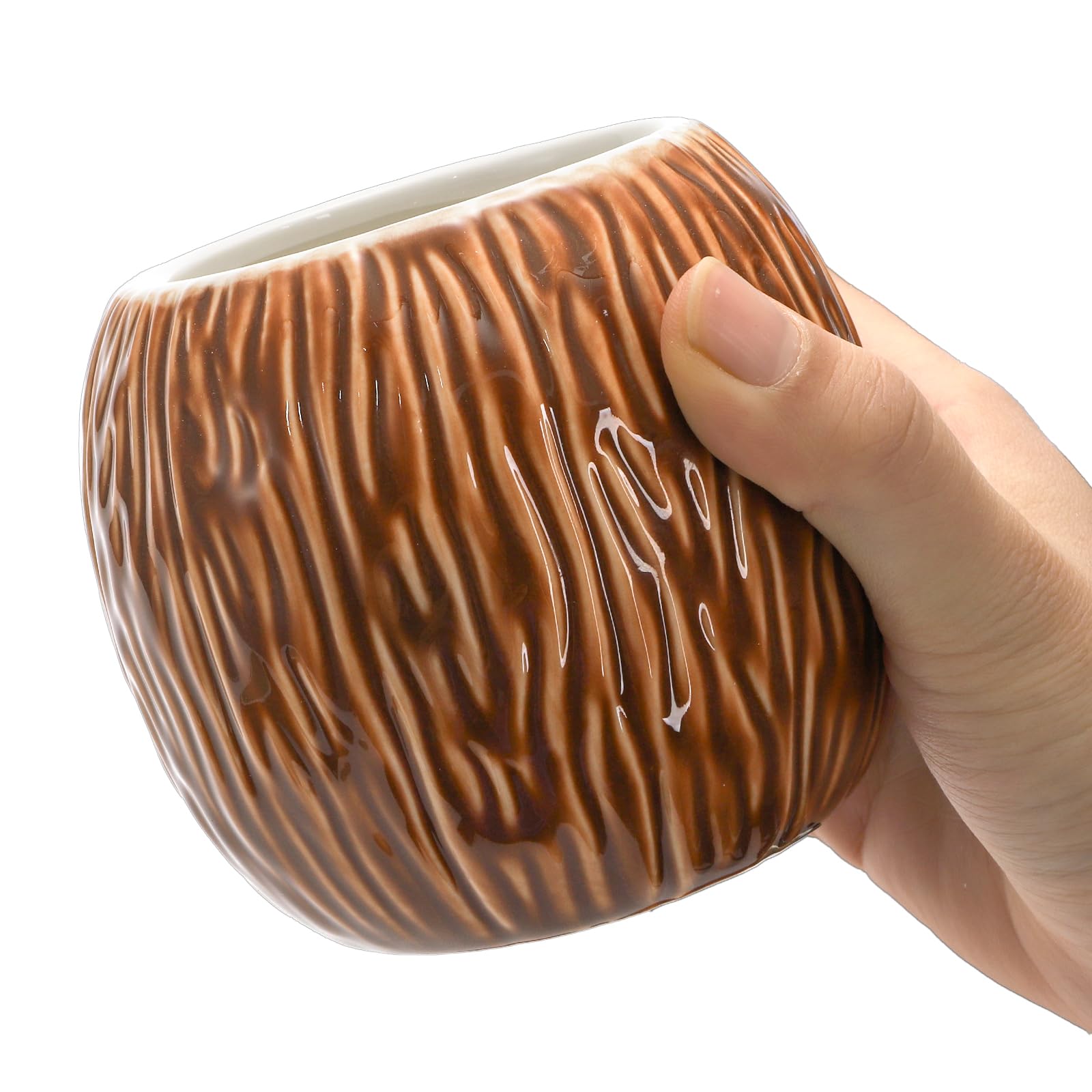 ZENFUN smooth ceramic mugs with wipe-clean surfaces