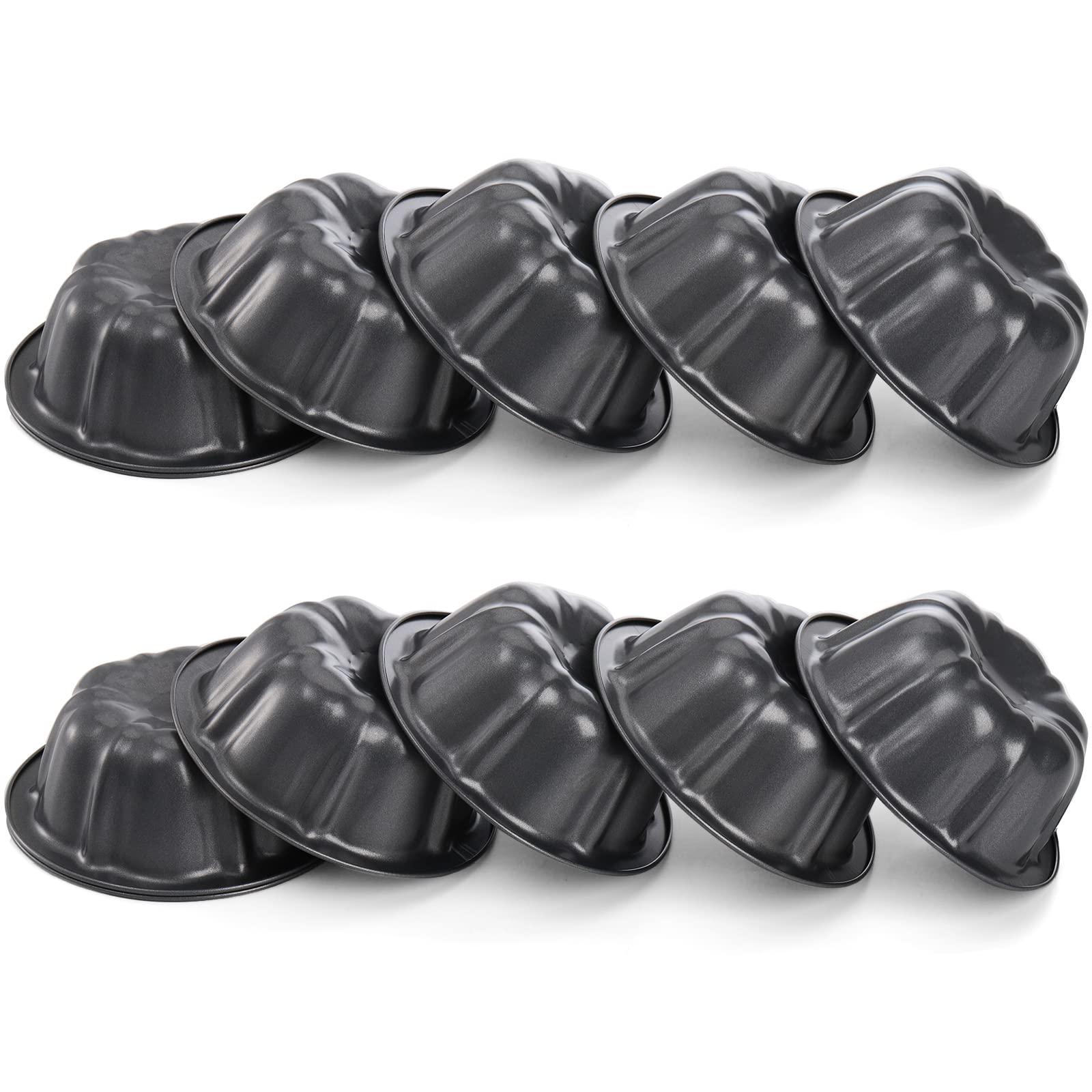 Zenfun mini cake molds ideal for angel food cake, brownies, and more.