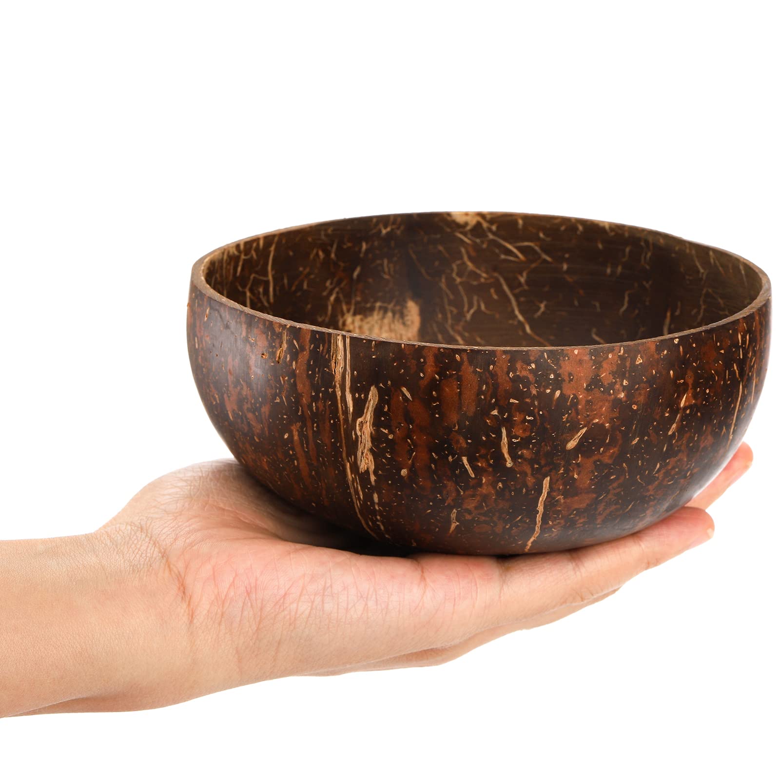ZENFUN polished coconut bowls with natural finish for stylish meals.