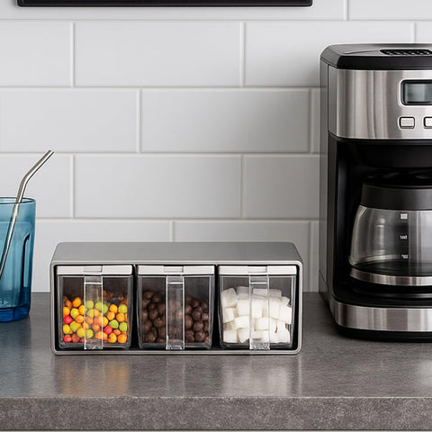 ZENFUN space-saving kitchen organizer enhances countertop organization.