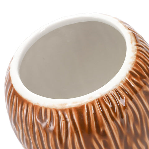ZENFUN tiki mugs in playful coconut design for Hawaiian parties