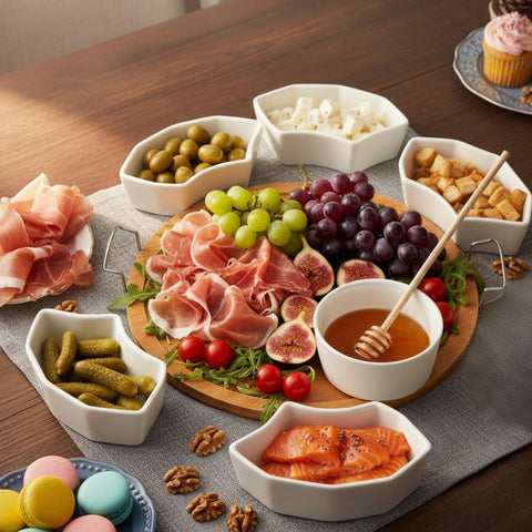 ZENFUN Versatile serving tray for fruits, condiments, and bite-size treats