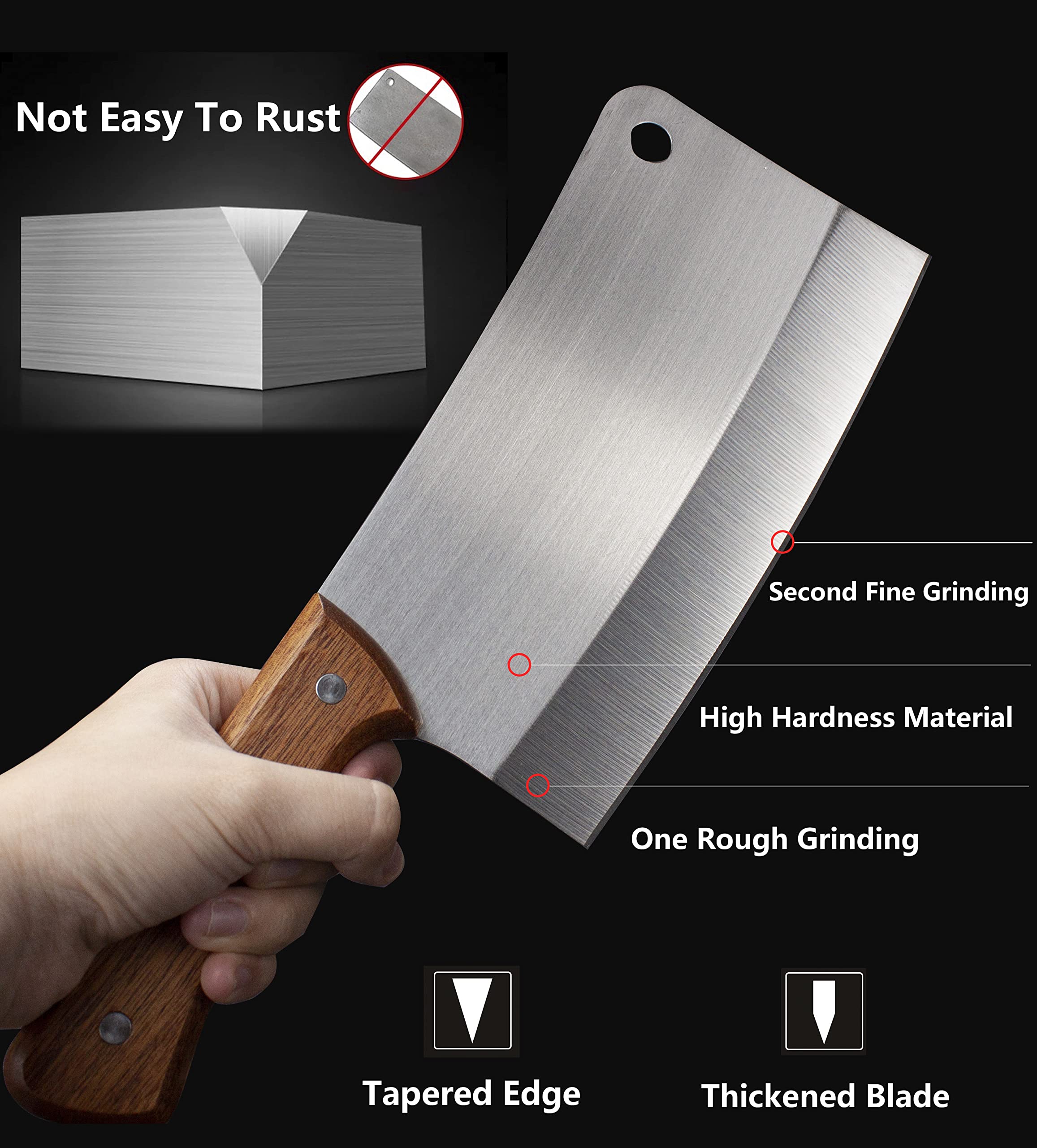 ZENG JIA DAO meat cleaver gift box highlights premium kitchen gift potential.