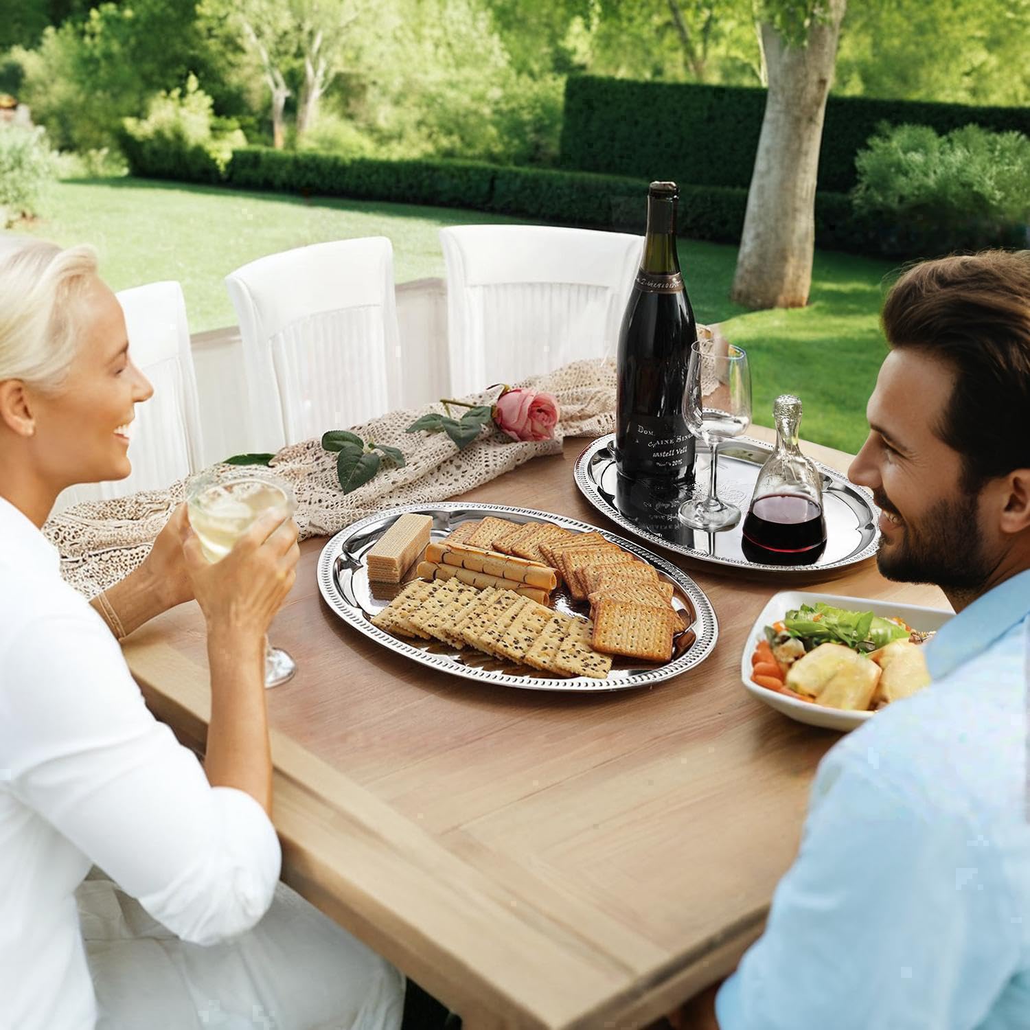 ZENOVLUX versatile serving tray used for holiday spreads and gifts