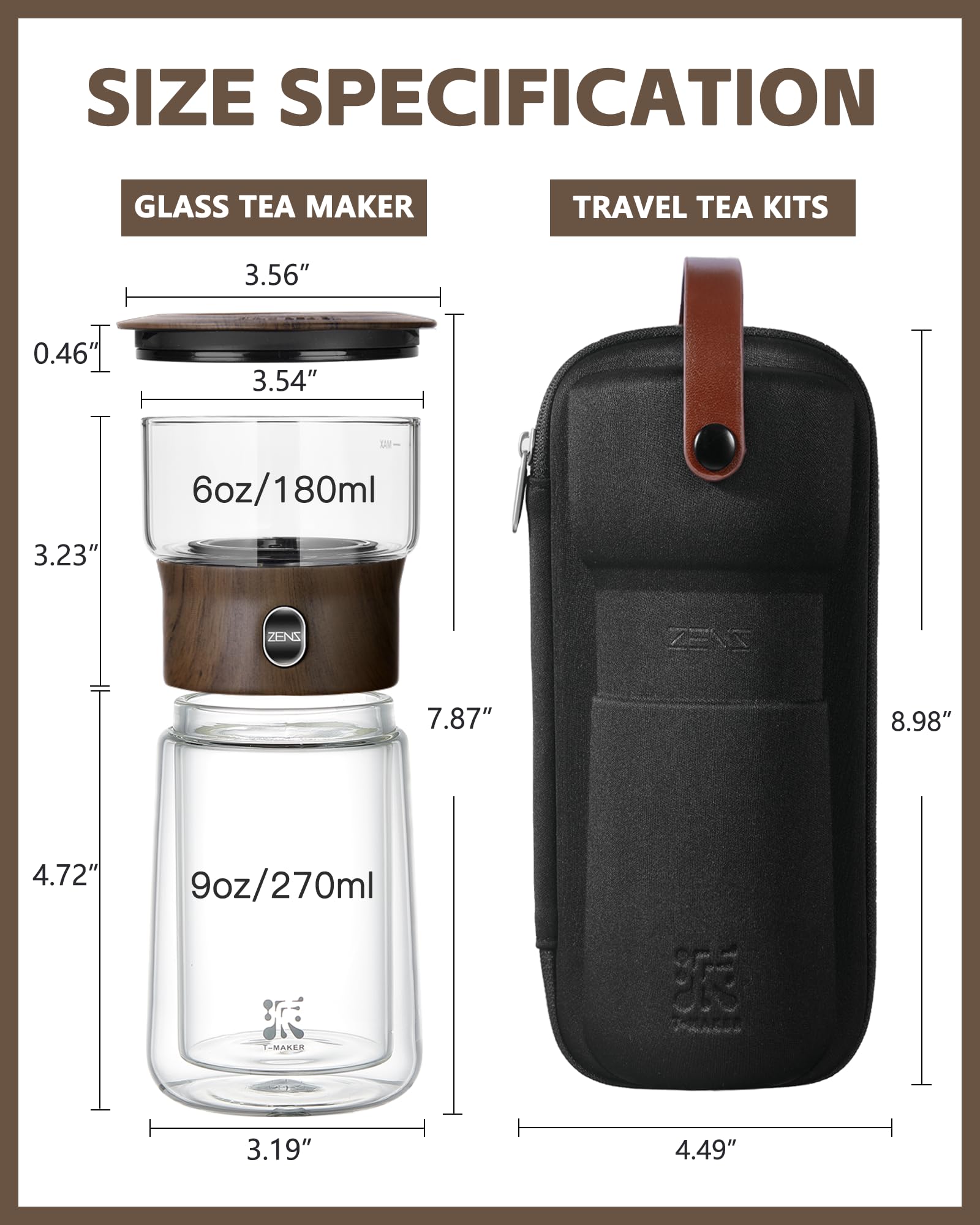 ZENS 1600 micro-hole filter ensuring clear tea with no dregs