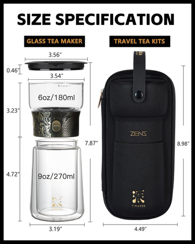 ZENS 316 stainless steel infuser with fine holes delivers clean cups.