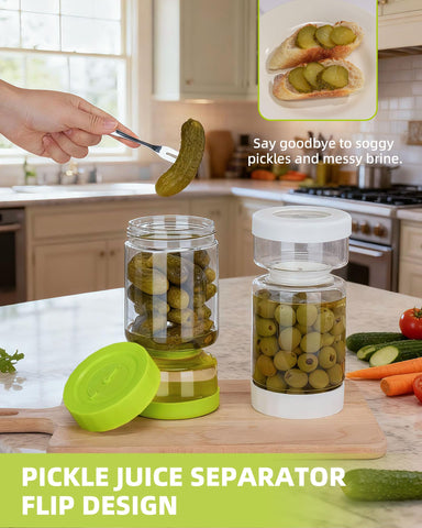 ZENS borosilicate glass body offers durable, fridge-safe storage for freshness.