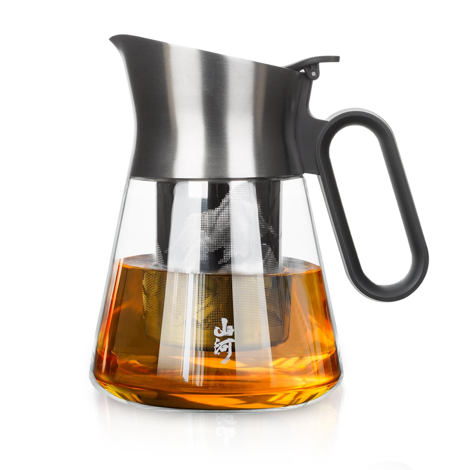 ZENS Design Glass Teapot with Infuser for precise pours of loose-leaf tea