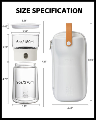 ZENS dishwasher safe borosilicate glass keeps flavor pure and easy cleaning