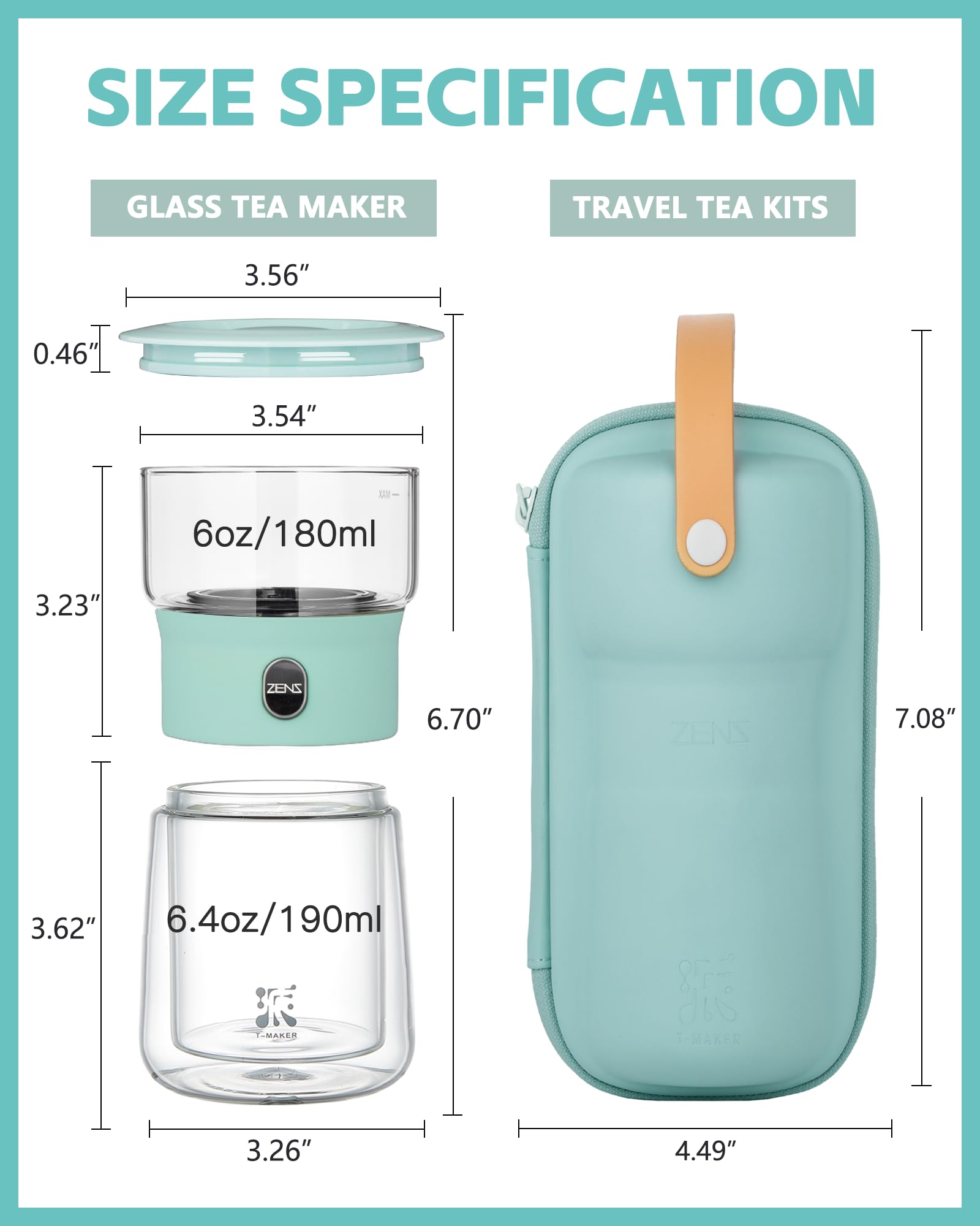 ZENS dishwasher-safe kit simplifies cleaning after tea.