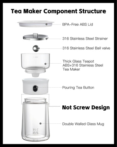 ZENS double walled insulated cup keeps tea hot and hands cool