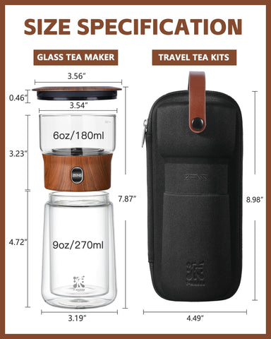 ZENS double-walled mug design stays cool to touch while holding hot tea.
