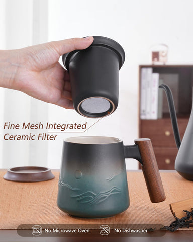 ZENS lid doubles as a coaster to catch drips after steeping