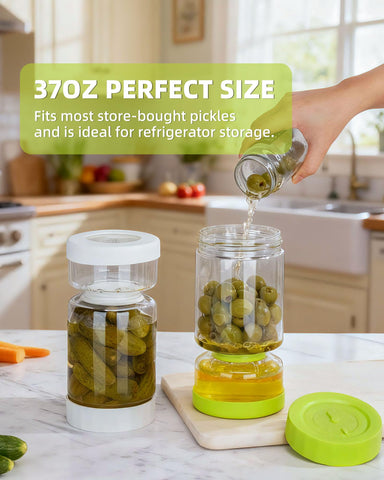 ZENS fridge-ready two-pack in a tidy kitchen setup for organized storage.