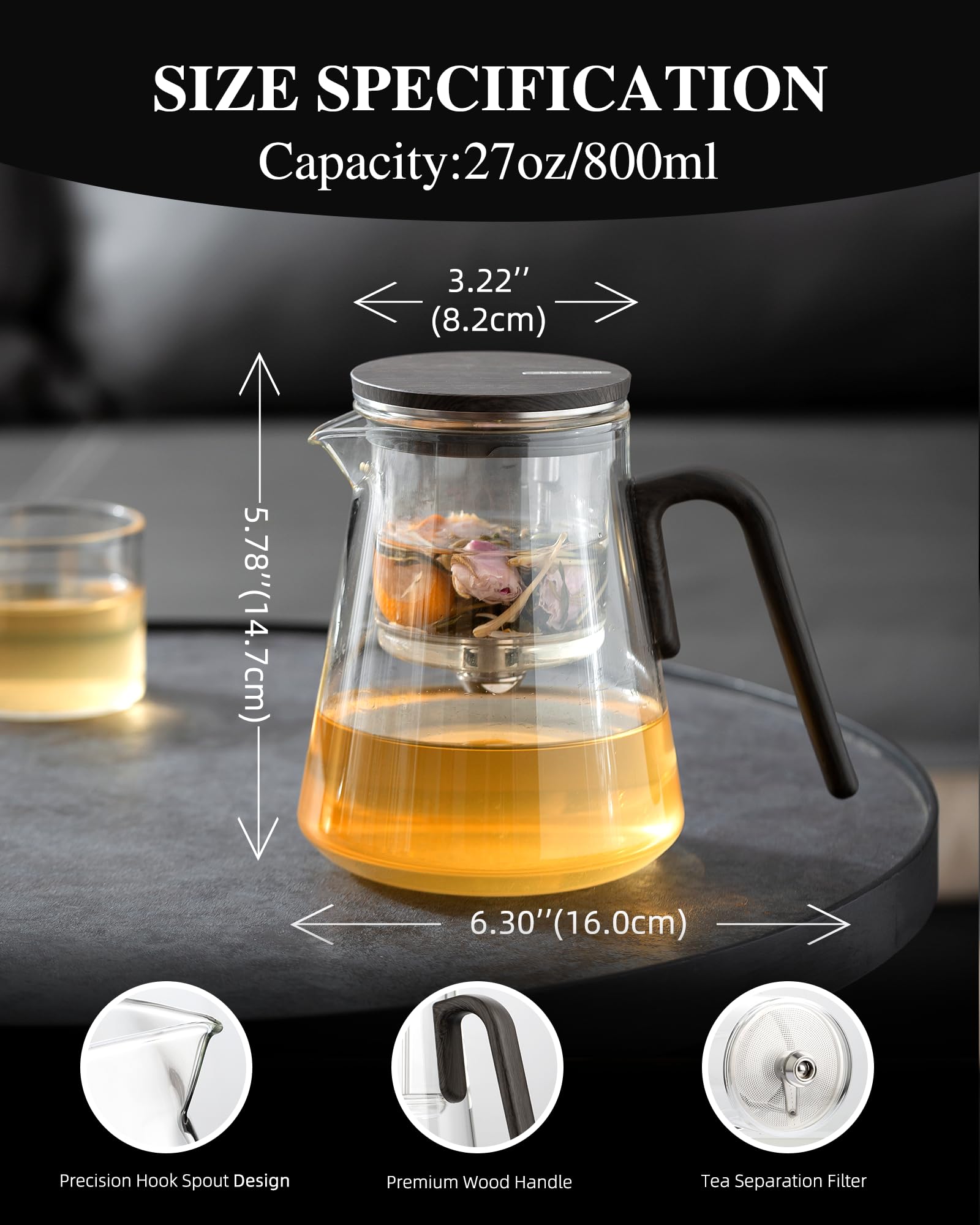 ZENS high-density stainless steel filter traps leaves for clean pours