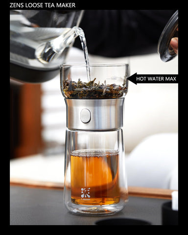 ZENS insulated mug with double-wall design for hot-safe handling
