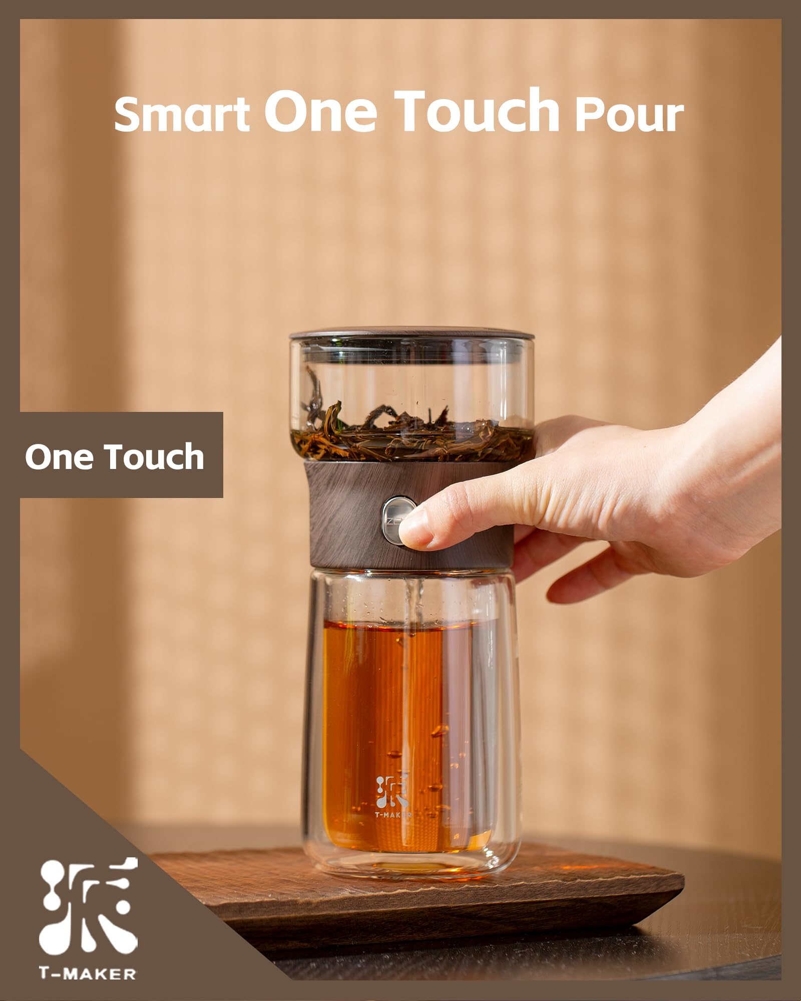 ZENS insulated mug with double-walled construction for hot tea retention