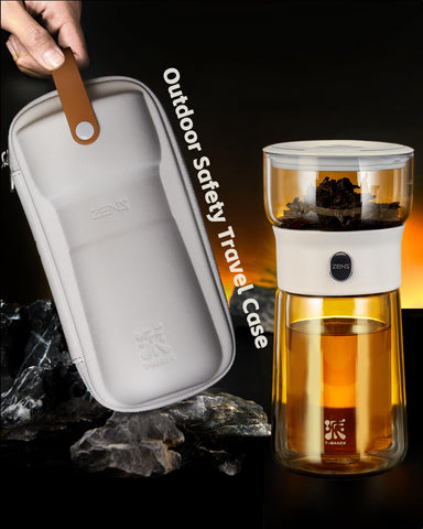 ZENS lid doubles as a coaster for convenient placement and drip free use