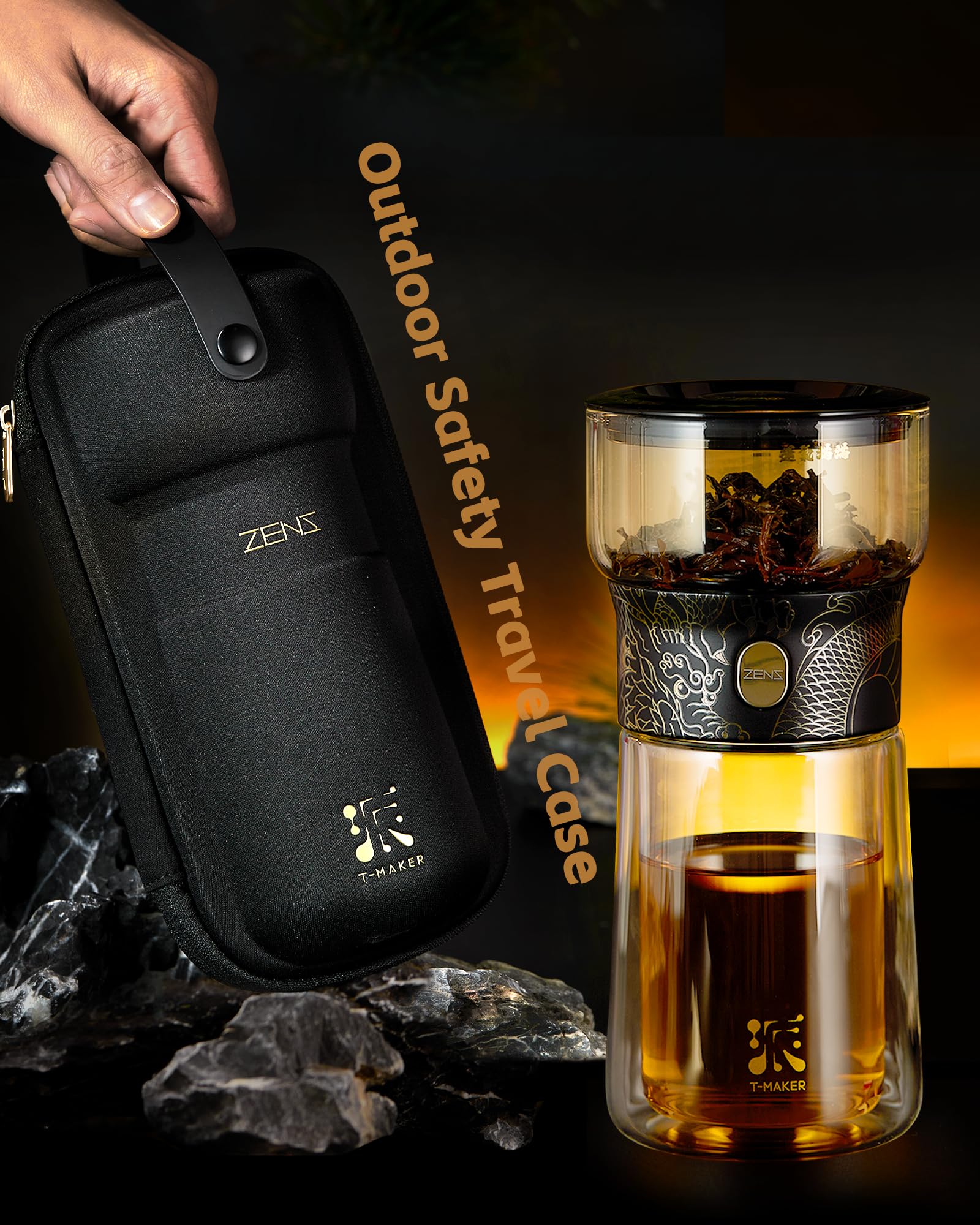 ZENS mess-free pouring design simplifies steeping and serving.