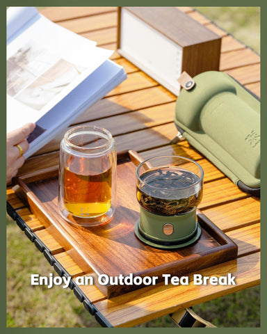 ZENS army green finish adds modern elegance to tea rituals