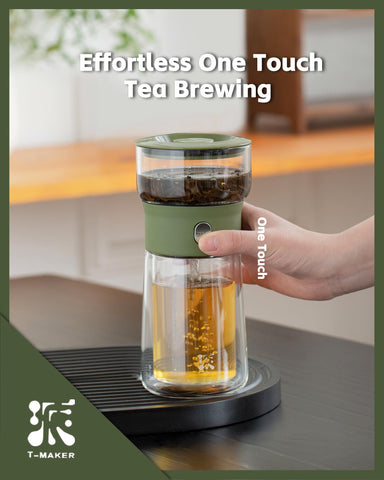 ZENS borosilicate glass construction resists heat and stains for pure flavor