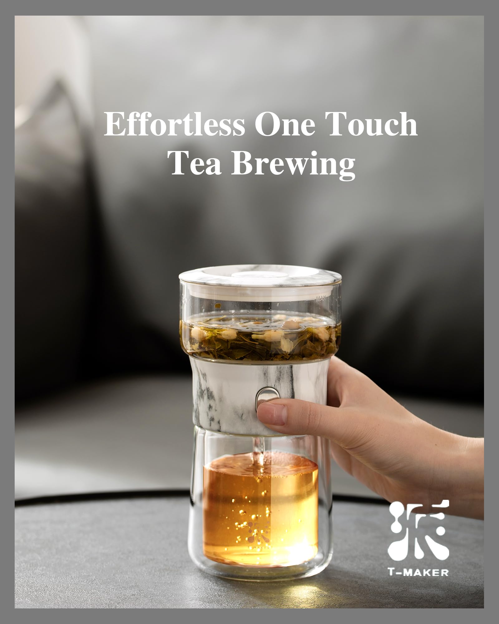 ZENS teapot highlights built-in infuser for clean, dregs-free tea every cup.