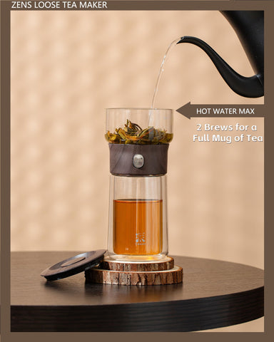 ZENS portable case tea kit ready for travel or office use