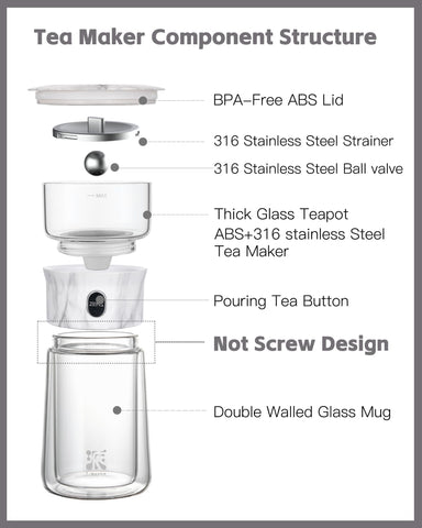 ZENS portable tea kit with carrying case for on-the-go tea moments.