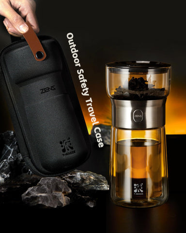 ZENS portable tea-kit with carrying case for travel