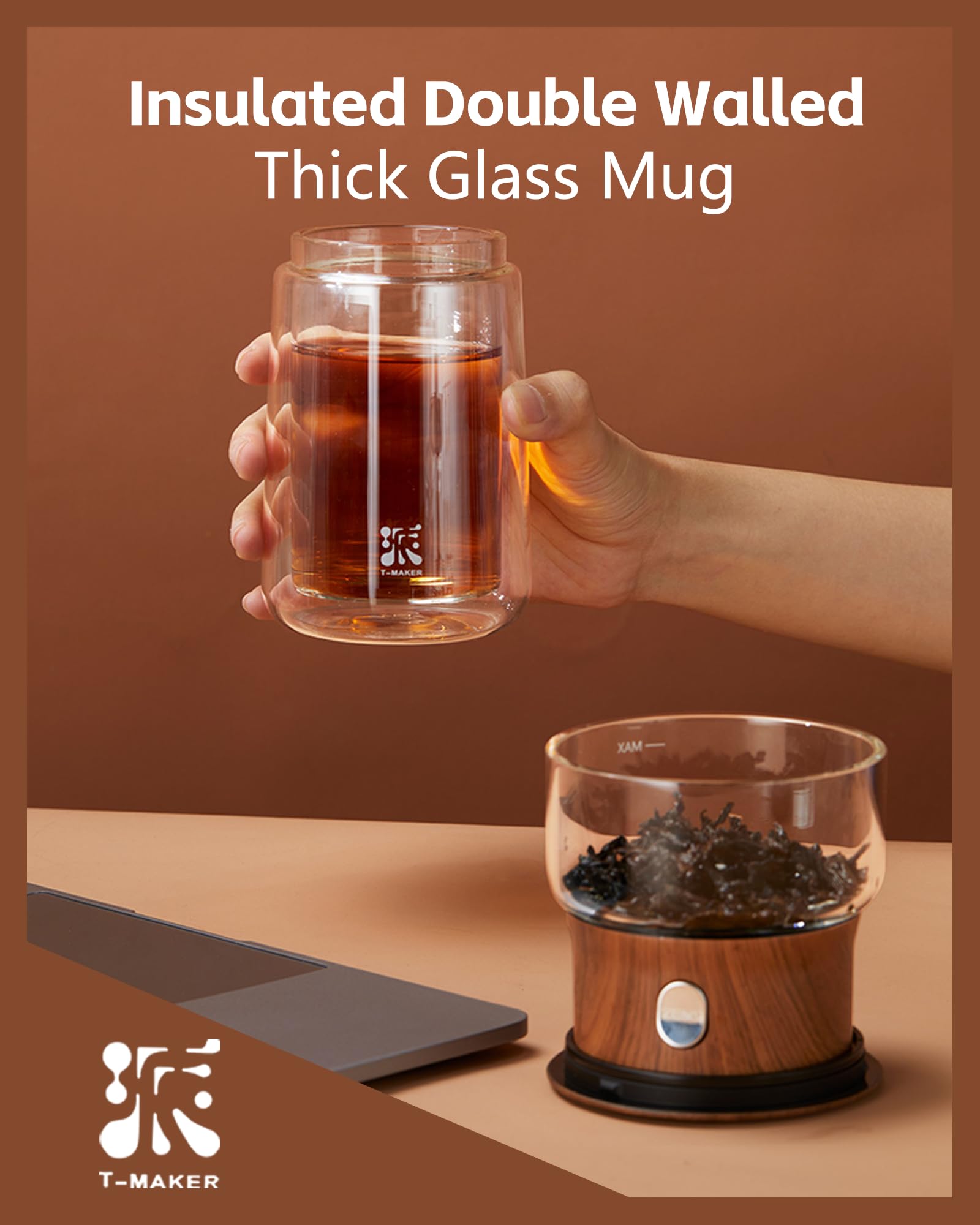 ZENS portable tea kit with dragon-pattern carrying case for travel.