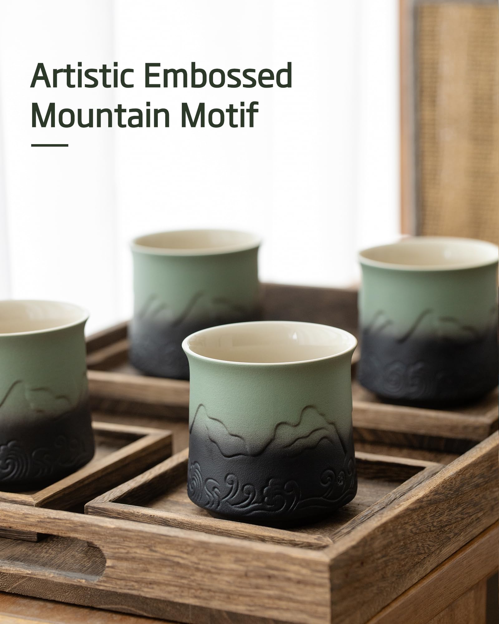 ZENS tea cup interior gloss shows tea color vividly