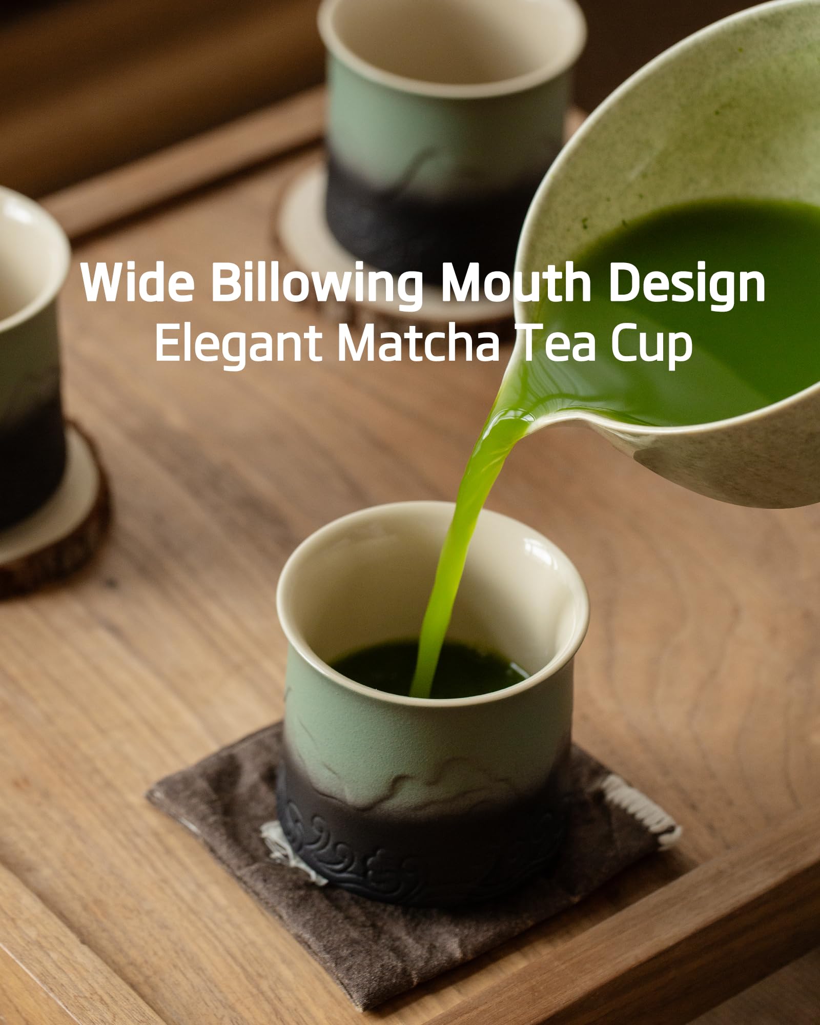 ZENS handle-less design offers authentic Japanese sipping comfort