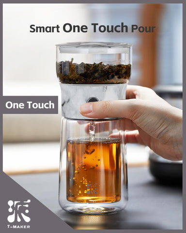 ZENS tea infusion infuser filter keeps leaves contained for clean pour and rich flavor.