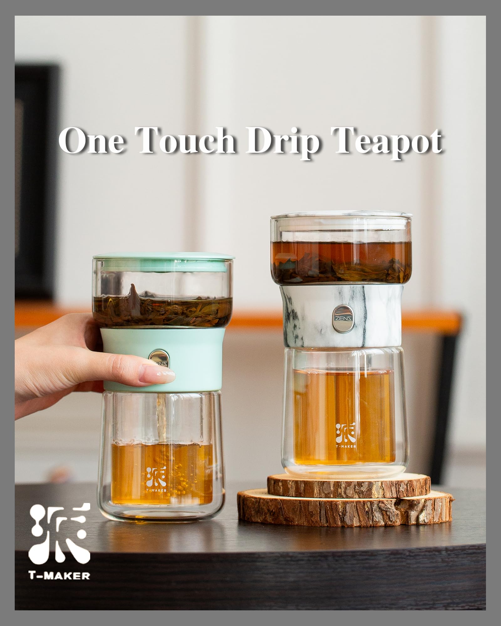 ZENS Tritan body is heat-resistant and dishwasher safe for easy care.