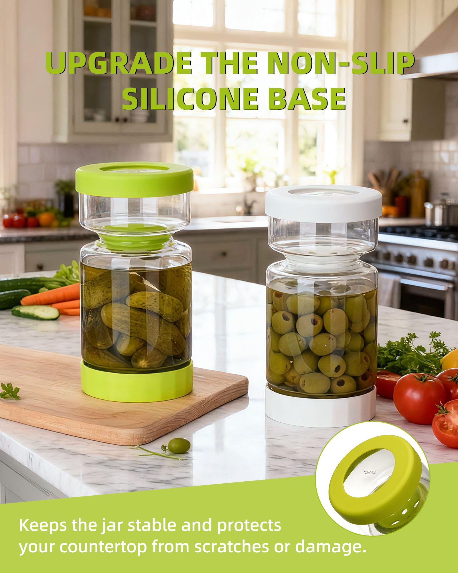 ZENS two-pack jars offer versatile gift-ready presentation for pickle lovers.