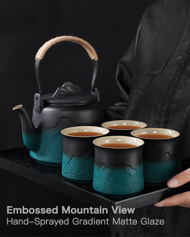 ZENS 33.8 oz capacity suits small tea parties.