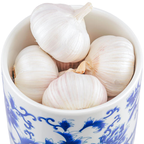ZENWUKONG breathable lid promotes airflow for longer garlic freshness.